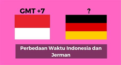 Perbedaan Waktu Indonesia dan Jerman